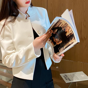 定制立领西服女