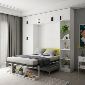 榻榻米床加书柜