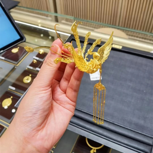 周大福 九尾凤钗 凤凰金钗 婚嫁系列 黄金足金纯金 计价 专柜正品