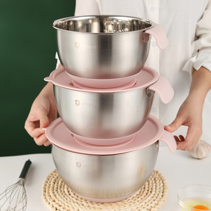 304不锈钢盆食品级烘焙家用防溅打蛋碗揉面和面奶油打发专用容器