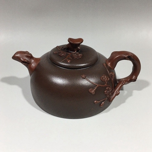 宜兴紫砂壶正品纯全手工仿古泡茶壶功夫茶具汪寅仙紫泥梅花壶收藏