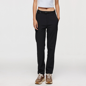 诺诗兰软壳裤女士秋冬新款防风透气加绒保暖运动徒步登山直筒长裤