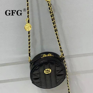 【茉莉推荐】gfg-1679-2  菱格休闲风单肩斜跨女包小圓包