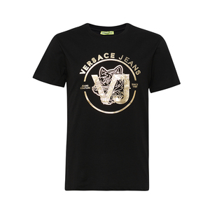 versace/范思哲豹子头创意短袖t恤体恤衫男装潮酷时尚新品19春夏