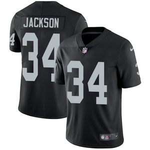 拉斯维加斯突袭者Las Vegas Raiders橄榄球服34号Bo Jackson球衣