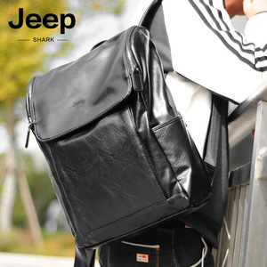 Jeep吉普双肩包男士2022新款背包书包休闲旅行皮包大容量电脑背包