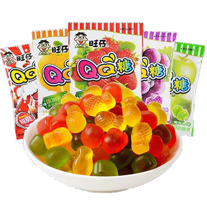 临期特价清仓旺旺旺仔QQ糖果汁软糖72g草莓葡萄糖果儿童零食品
