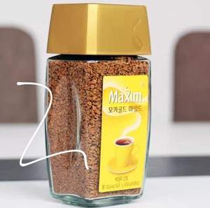 进口纯咖啡MAXIM韩国麦馨纯咖啡粉 无蔗糖添加冻干大颗粒速溶咖啡