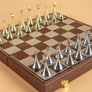 国际象棋西洋棋盘比赛chess折叠便携高档专业实木套装木质制棋子