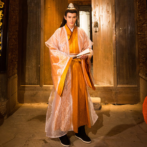 影视古装凤奕同款古装男士汉服皇帝服武侠古装书生服少爷演出服