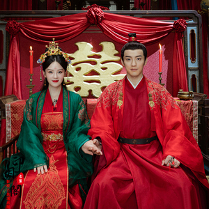 002人付款天猫秀禾服新娘结婚礼服2022年新款情侣婚服古装嫁衣出阁