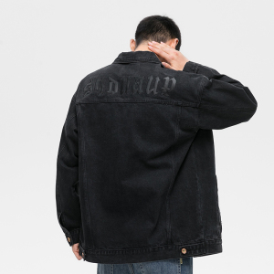 00同款货源jkl153315淘宝bs2b 小魔鱼男装  暗门襟牛仔外套  厚