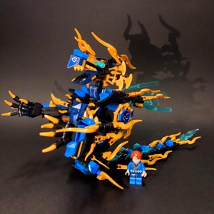 乐高幻影忍者积木变形机器人机甲杰蛟龙男孩拼装益智玩具儿童礼物