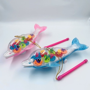 儿童手提音乐灯笼电动玩具鲨鱼摇摆发光唱歌益智宝宝中秋元宵花灯