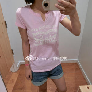 【SummerXu】美国代购 Levi's李维斯 女LOGO休闲百搭修身短袖T恤