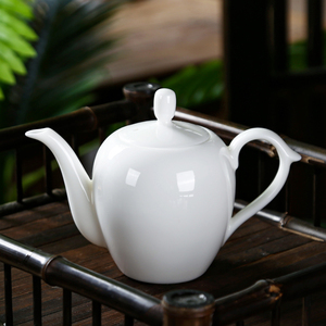 羊脂玉茶壶陶瓷泡茶单壶大红袍美人肩红茶茶具套装功夫白瓷泡茶器