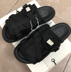 visvimunclegui陈冠希拖鞋男夏季民族风街头厚底潮牌时尚透气鞋男