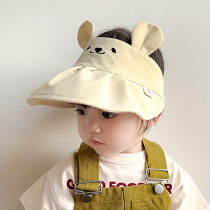 宝宝帽子夏季薄款婴幼儿遮阳帽可爱儿童防晒太阳帽空顶帽男女帽子