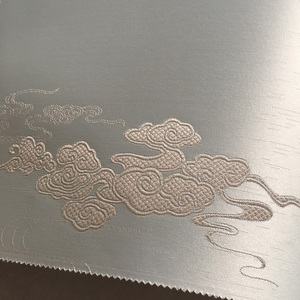 新中式高精密祥云云锦真丝质感光面书房佛堂无缝墙布壁布墙纸壁纸