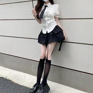 不规则破洞连体丝袜吊带黑丝一体连裤袜夏季性感辣妹个性镂空白丝