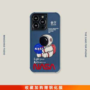 nasa宇航员潮牌iphone13promax手机壳直边11适用苹果12防摔xr男女