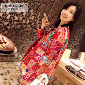 深圳壁虎服饰18新款定制气质绣花时尚百搭质感唐装郭晓松sophia265