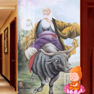 橙橙绣美屋淘宝5d魔方圆钻石绣十字绣道教太上老君画像三清祖师道德