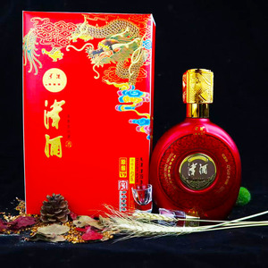 00瑞伟1淘宝天津津酒帝王风范700ml浓香型商务白酒礼盒装特价纯粮