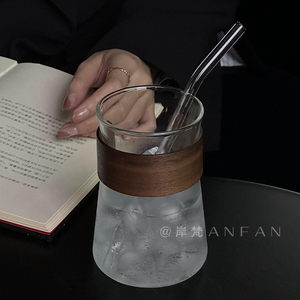 复古个性创意冰美式拿铁手冲咖啡杯子分享壶耐热耐高温吸管玻璃杯