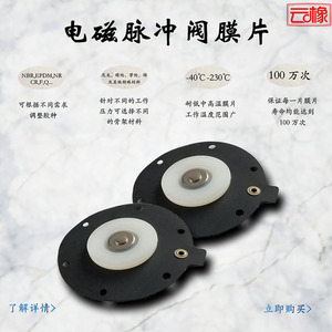 DMF电磁脉冲阀膜片 高品质橡胶垫片 DN25到DN100 高原 上海 ASCO