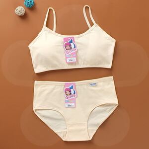 初中学生高中文胸少女生内衣内裤一套装发育期女孩大童纯棉小背心