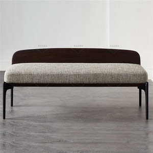 北欧实木长条凳餐厅餐椅带靠背椅子双三人餐厅玄关长椅换鞋穿衣凳