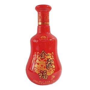 纯粮中度清香型白酒山西名酒贾家庄精品全家福42度475ml喜庆婚礼