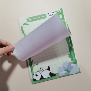 熊猫拍纸本B5本可爱创意横线方格空白本学生笔记本高颜值文具用品