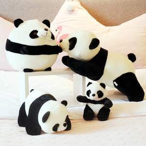 圆球熊猫四川旅游纪念品毛绒玩具成都出国礼品礼物超可爱柔软公仔