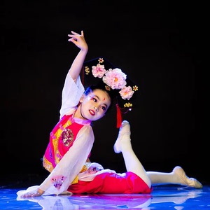 小薇小薇古典舞蹈服桃李杯舞蹈儿童独舞演出服格格女童古装演出服