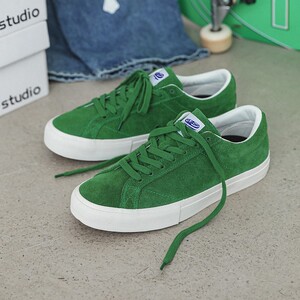 绿色板鞋低帮休闲鞋子男帆布鞋翻毛皮男鞋女滑板鞋男款男士秋季