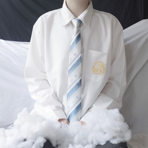 jk长袖衬衫男生秋季潮牌dk衬衣韩版潮流百搭宽松学院风制服外套