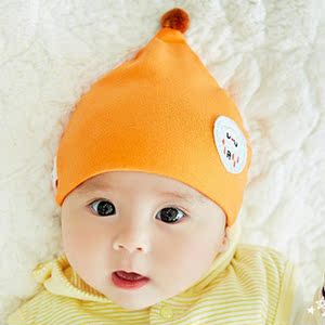 婴儿宝宝帽子满月帽秋季