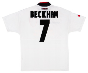 男款1997-99曼联客场7号Beckham短袖球衣 Umbro UM  代购无吊牌