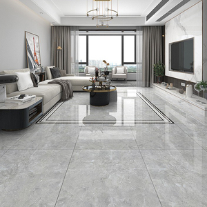 广东瓷砖 800x800灰色连纹通体大理石客厅地砖抛釉卧室抛光地面砖