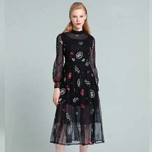 00sussi古色旗舰店天猫sussi/古色秋冬新品商场同款气质复古雪纺