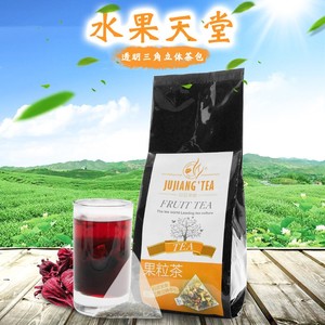 jujiang巨匠 透明三角立体茶包 水果天堂精选果粒茶 袋泡花茶30包