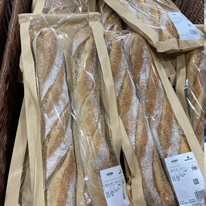 山姆代购mm全麦法棍面包原味无糖无油早餐饱腹代餐奶香片使用即食