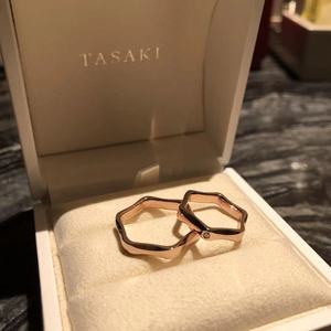 田崎tasaki塔思琦龚俊同款浪浪钉六边形戒指山河令静香s925纯银
