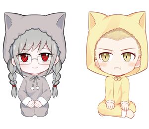 弹丸论破冬佩q版猫猫睡衣挂件