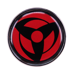 火影忍者宇智波佐助鼬万花筒写轮眼胸针动漫徽章