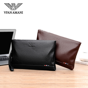 维方阿玛尼男士手包男包休闲男式软皮手拿包信封包真皮手抓包男潮