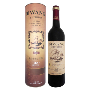 河北秦皇岛昌黎产区特产 地王干红葡萄酒1992圆筒赤霞珠国产红酒