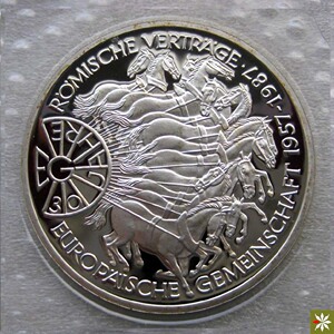 【b15360】德国1987年10马克银币 33mm 外国纪念币 包平邮